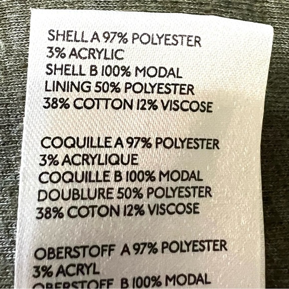 Free People Rivington Sherpa Olive Oversized Relaxed Zipper Jacket Womens Large - Picture 10 of 11